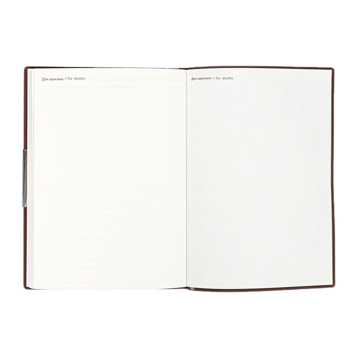 Еженедельник датир 2025г мягк обл иск кож А6+ 80л ESCALADA, тис ф, кр бл 70 г/м&sup2;, кор-ый