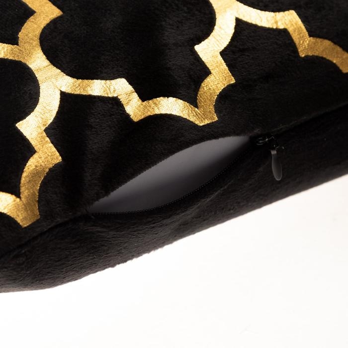 Наволочка декоративная Этель &laquo;Вензеля&raquo; 40х40 см, велюр