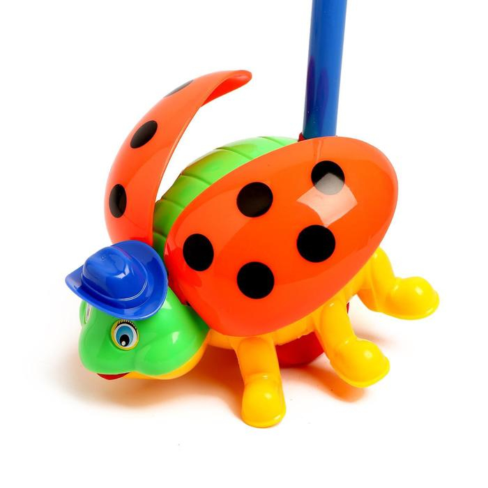 Каталка «Жучок», на палочке, цвета МИКС Каталка «Жучок», на палочке, цвета МИКС