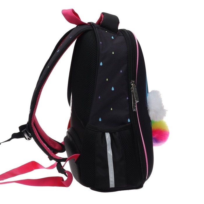 Рюкзак каркасный 38 х 29 х 12,5 см, Hatber Ergonomic light Рюкзак каркасный 38 х 29 х 12,5 см, Hatber Ergonomic light "Радужное мороженое", синий NRk_71028