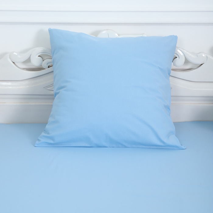 Комплект 1.5сп Голубой 4 (простыня 150х215см, наволочка 70х70см) бязь 120г/м, хл100%