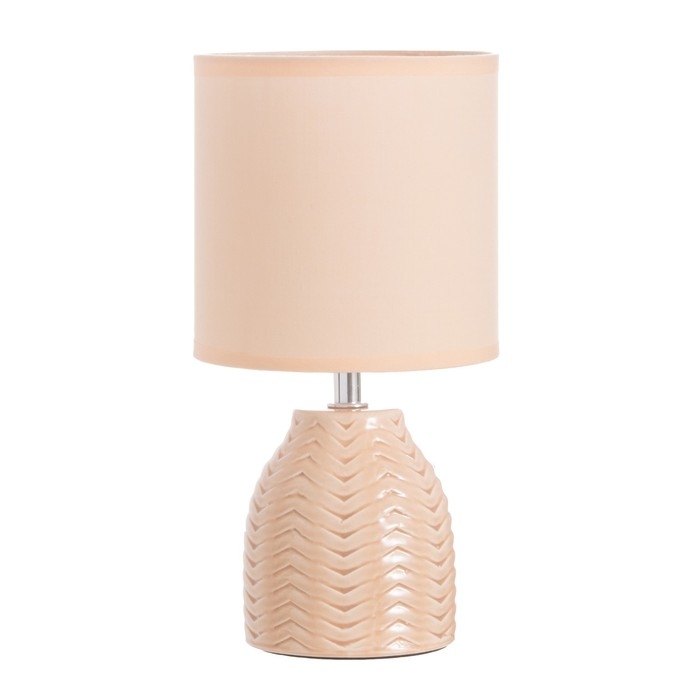 Лампа настольная Лампа настольная "Квиллен" 1х40Вт Е14 бежевый 13х13х25см