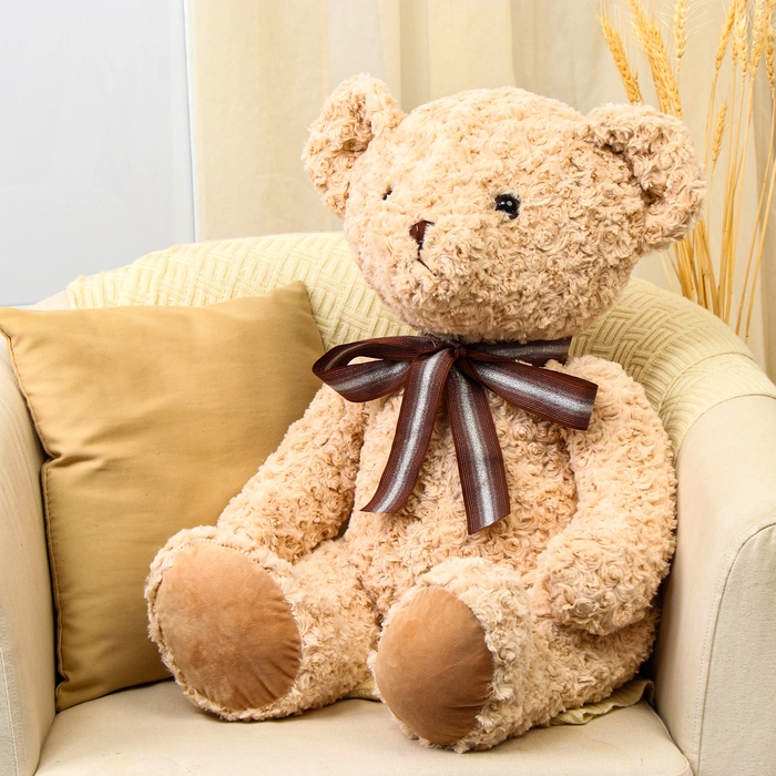 Мягкая игрушка &laquo;Медведь&raquo; кудрявый, 70 см, цвет бежевый