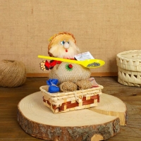 Оберег - шкатулка «Домовой», на сундучке, 12х17х19 см, микс Оберег - шкатулка «Домовой», на сундучке, 12х17х19 см, микс