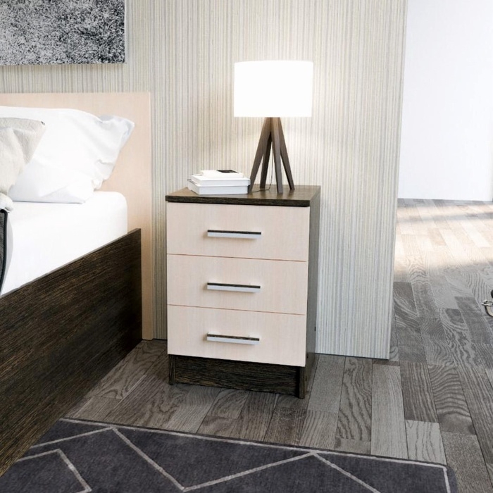 Тумба прикроватная ТП-1, 400х380х560, Венге/дуб молочный