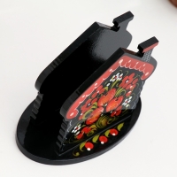 Салфетница &laquo;Домик&raquo;, 7 х 10 см, хохлома