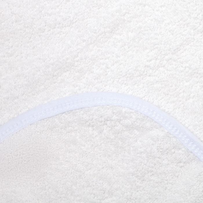 Полотенце-уголок для крещения с вышивкой, размер 100х100см, цвет белый, К40/1