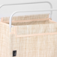 Корзина для белья, 40,5&times;31&times;75 см, цвет бежевый