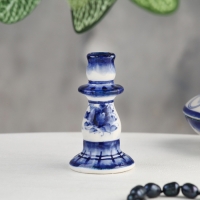 Подсвечник "Стройный", гжель Подсвечник "Стройный", гжель