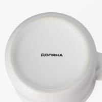 Кружка фарфоровая Доляна &laquo;Новый год. Снеговик&raquo;, 380 мл, цвет белый