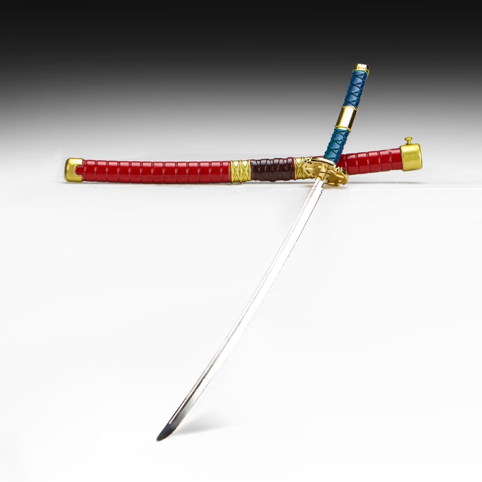 Сувенирное оружие мини "Катана Зоро", 24 см, красная