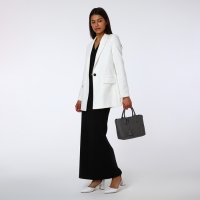 Сумка женская на молнии, TEXTURA, маленький размер, цвет серый