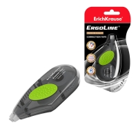 Корректирующая лента 5 мм х 8 м, ErichKrause ErgoLine, с резиновой вставкой, корпус серый, блистер Корректирующая лента 5 мм х 8 м, ErichKrause ErgoLine, с резиновой вставкой, корпус серый, блистер