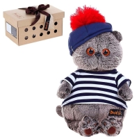 Мягкая игрушка &laquo;Басик&raquo; в тельняшке и берете, 22 см
