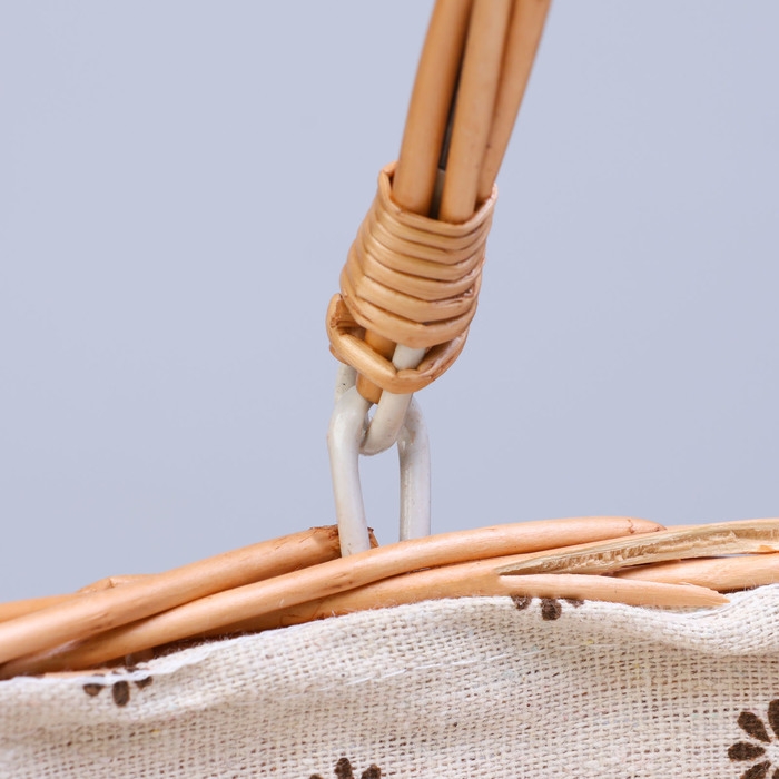 Корзина декоративная Корзина декоративная "Ромашка", 25 х 18 х 9 см, водный гиацинт