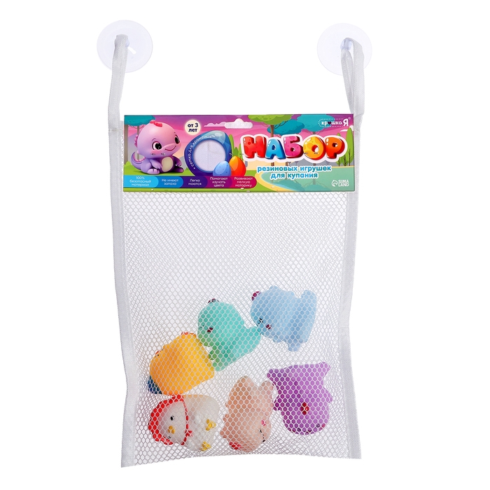 Набор игрушек для купания в ванной &laquo;Милашки&raquo;, 6 шт.