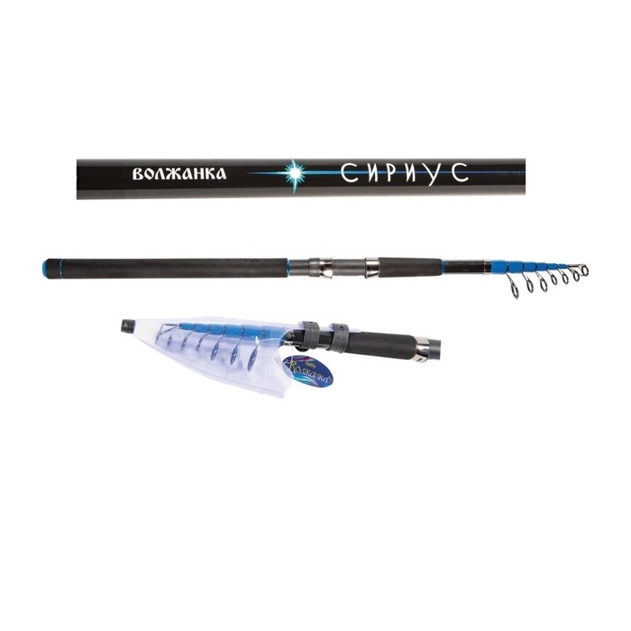 Удилище универсальное &laquo;Волжанка&raquo; &laquo;Сириус&raquo;, 8 секции, тест до 100 г, 3.6 м, цвет чёрный