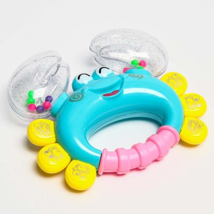 Погремушка &laquo;Крабик&raquo;, цвет МИКС, Крошка Я, 12 см