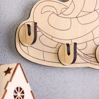 Новый год. Ключница с символом года "Змейка 2025", 14,3 х 15 х 3 см Новый год. Ключница с символом года "Змейка 2025", 14,3 х 15 х 3 см