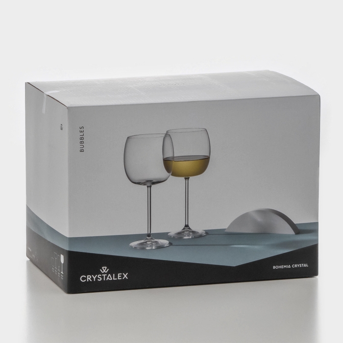 Набор стеклянных бокалов для вина &laquo;Баблс&raquo;, 490 мл, 6 шт