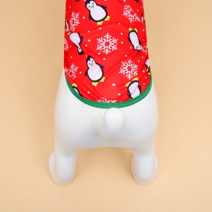 Новый год. Майка "Новогодние ночь", размер 2XL (ДС 42, ОШ 34, ОГ 48 см), красная