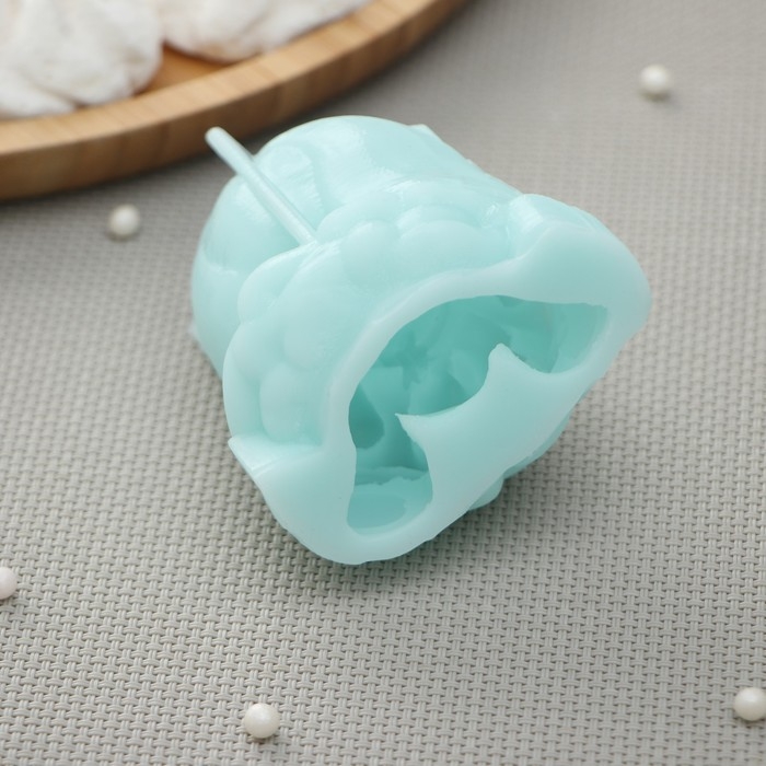 Силиконовый молд &laquo;Зайка в платье&raquo;, 5,5&times;4,8&times;6,7 см, цвет бирюзовый