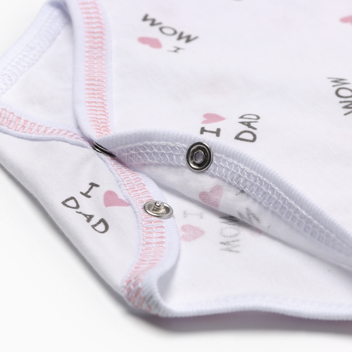 Боди детское с длинным рукавом, цвет белый, рост 80