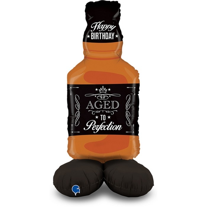 Шар фольгированный 50" &laquo;Бутылка Виски&raquo;, фигура, на подставке
