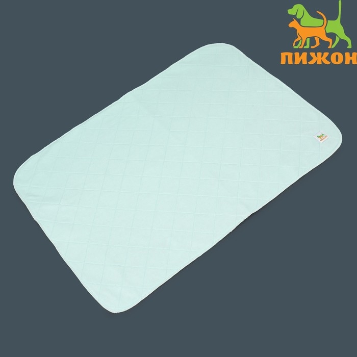 Пелёнка для животных многоразовая впитывающая, 70 х 100 см, мятная Пелёнка для животных многоразовая впитывающая, 70 х 100 см, мятная