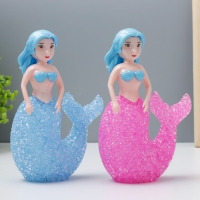 Ночник "Русалочка" LED RGB от батареек 3хLR44 МИКС 10х10х15,5см RISALUX