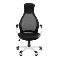 Эргономичное кресло руководителя  YS - 717, белое