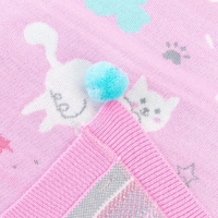 Вязаный плед &laquo;Крошка Я&raquo; Happy cats, 90х90 см