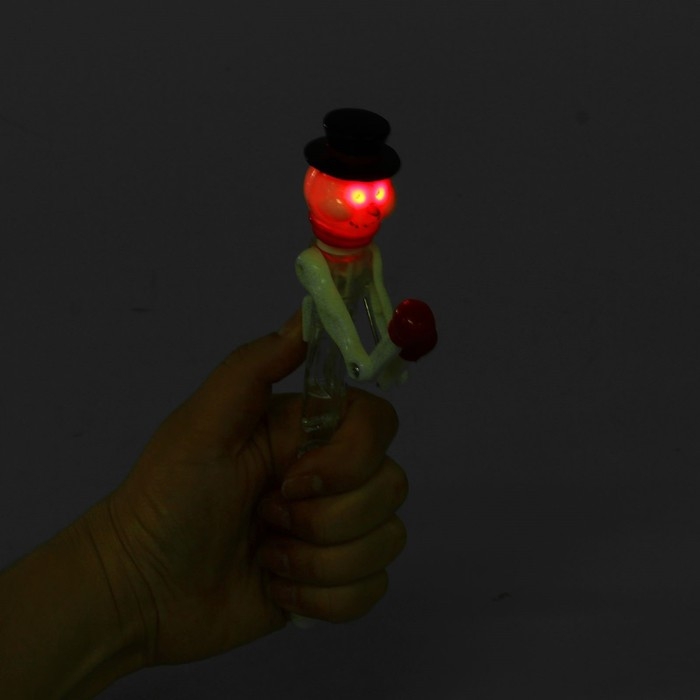 Прикол ручка &laquo;Снеговик&raquo;, световая