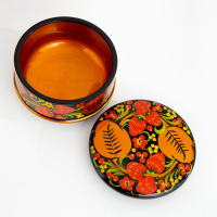 Коробка &laquo;Ягодка&raquo;, большая, 14&times;7 см, хохлома