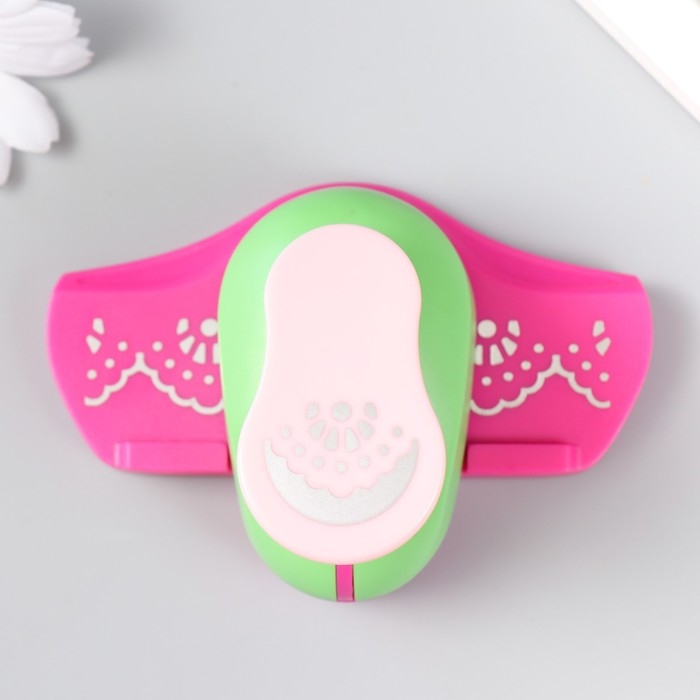 Дырокол фигурный для края вырубка 3х3 см "Одуванчик" МИКС 10,5х7,5х5,5 см