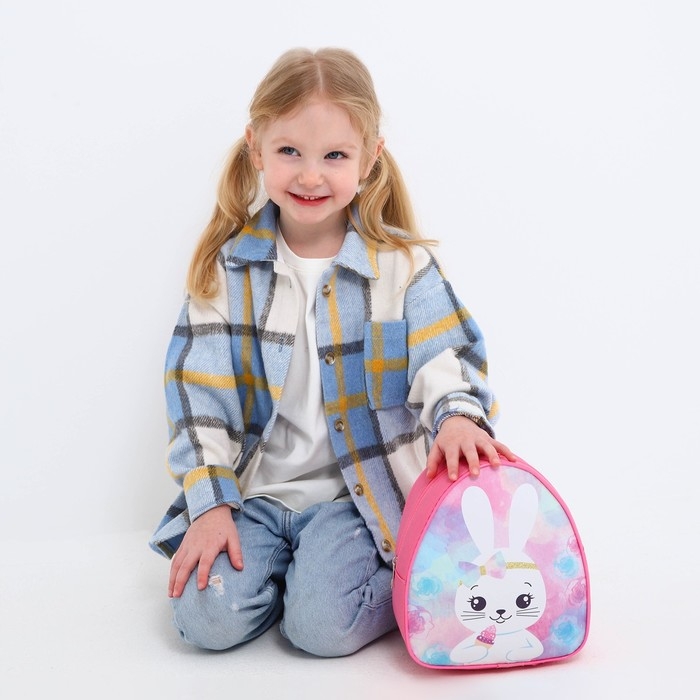 Рюкзак детский для девочки «Зайчик с кексиком», р-р. 23х20,5 см Рюкзак детский для девочки «Зайчик с кексиком», р-р. 23х20,5 см