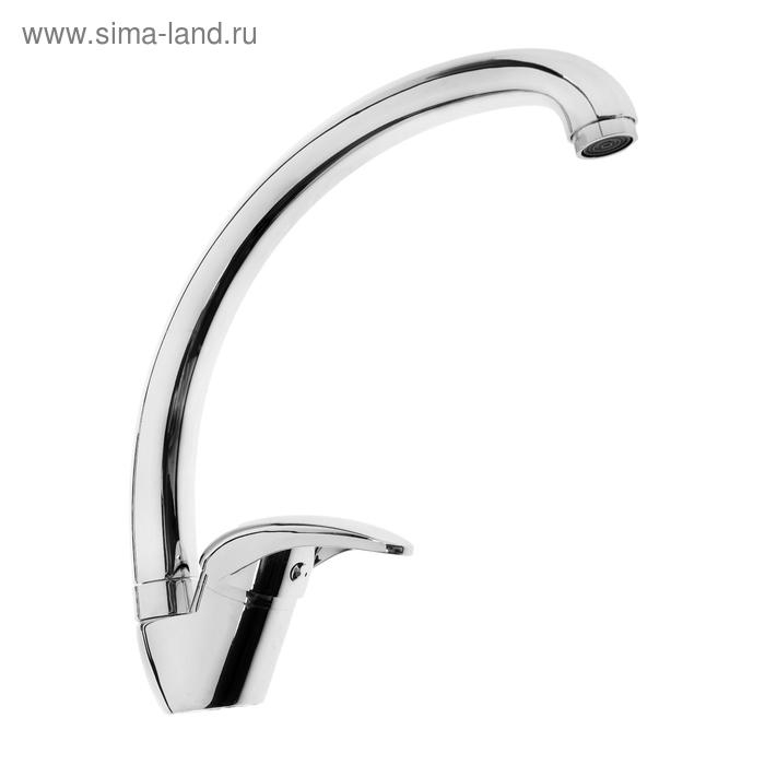 Смеситель для кухни Onix А-1102у, однорычажный, высокий излив, хром Смеситель для кухни Onix А-1102у, однорычажный, высокий излив, хром