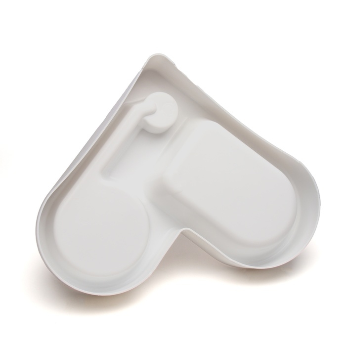 Миска двойная с автопоилкой (съёмная бутылка) 28 х 23 х 20,5 см, белая Миска двойная с автопоилкой (съёмная бутылка) 28 х 23 х 20,5 см, белая