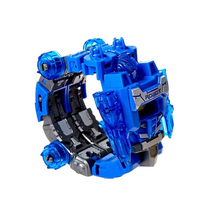 Робот &laquo;Часы&raquo;, трансформируется в робота и машинку, цвет синий