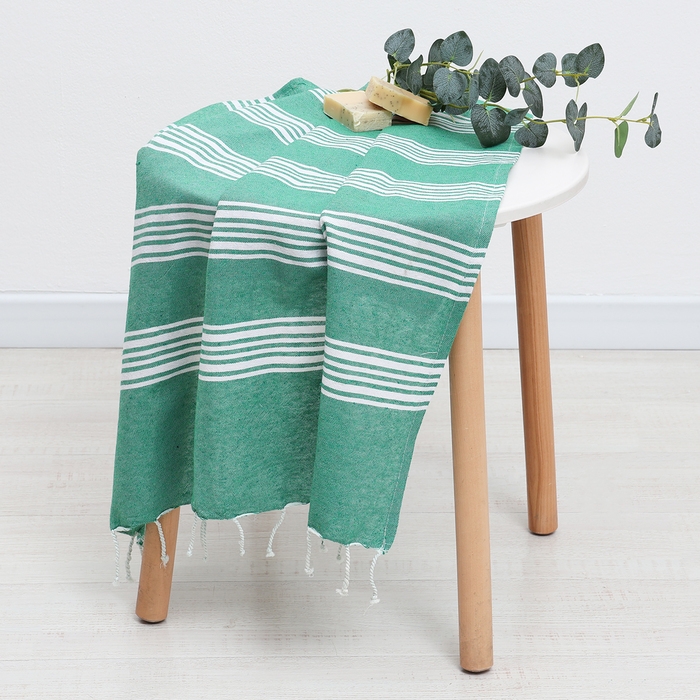 Полотенце Пештемаль LoveLife Boston, цв. зелёный, 75х170 см, 80% хл, 20% пэ, 190 г/м2 Полотенце Пештемаль LoveLife Boston, цв. зелёный, 75х170 см, 80% хл, 20% пэ, 190 г/м2