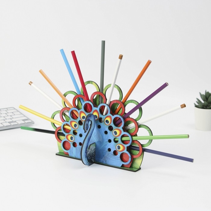 Органайзер для канцелярии, настольный &laquo;Павлин&raquo; 246х167х27 мм