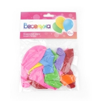 Шар латексный 12", пастель, набор 10 шт., МИКС Шар латексный 12", пастель, набор 10 шт., МИКС