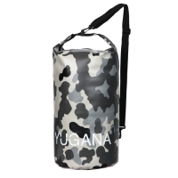Гермомешок YUGANA, ПВХ, водонепроницаемый 30 литров, один ремень, камуфляж Гермомешок YUGANA, ПВХ, водонепроницаемый 30 литров, один ремень, камуфляж