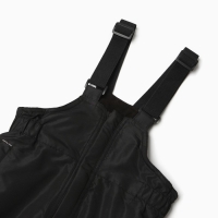 Полукомбинезон утеплённый для мальчиков, цвет чёрный, рост 140 см