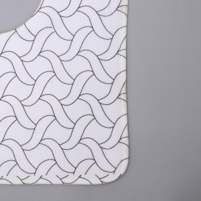 Набор ковриков для ванной и туалета Доляна &laquo;Винель&raquo;, 2 шт: 40&times;50, 50&times;80 см, цвет МИКС