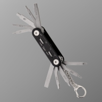 Мультитул 11в1: отвертки, ключи, линейка, черный Мультитул 11в1: отвертки, ключи, линейка, черный