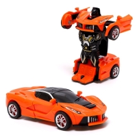 Робот инерционный &laquo;Спорткар&raquo;, трансформируется при столкновении, цвета МИКС