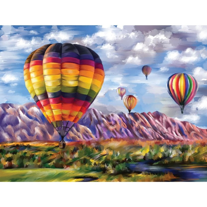 Алмазная мозаика с полным заполнением на подрамнике &laquo;Шары&raquo;, 30 x 40 см