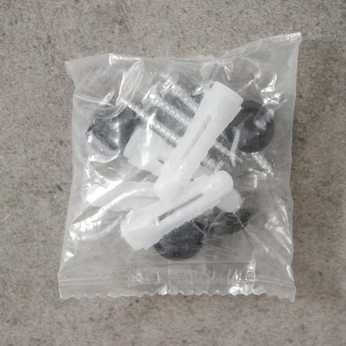 Держатель для полотенец, 4 крючка, 58×10×7,5 см, цвет чёрный Держатель для полотенец, 4 крючка, 58×10×7,5 см, цвет чёрный