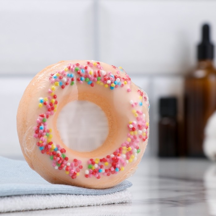 Бомбочка для ванны Бомбочка для ванны "Пончик с посыпкой" МИКС